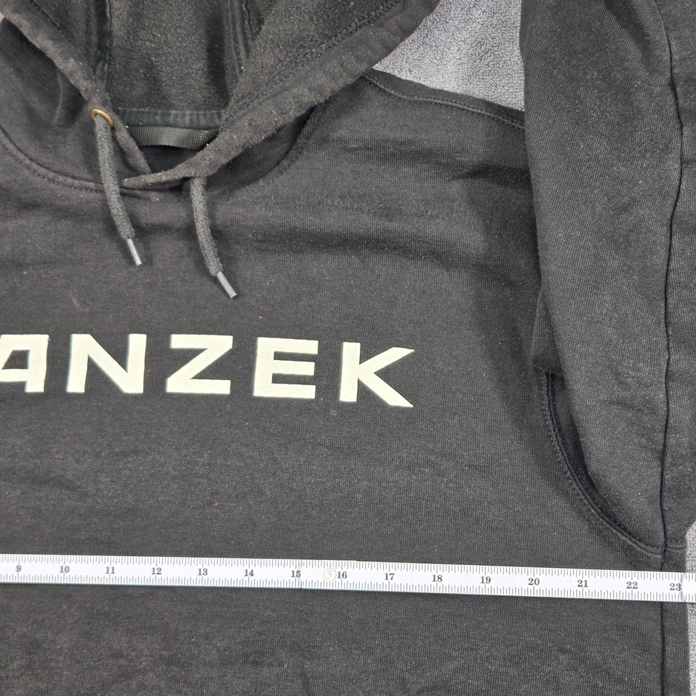 Carhartt Hoodie Mens M Black Good K288 Wanzek Graphic Logo Sleeve Loose Fit - Picture 5 of 13